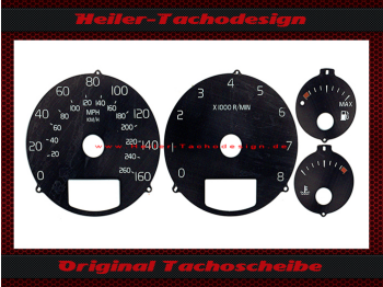 Tachoscheiben für Volvo XC70 V70 II S60 I XC90 I 2004 bis 2010 160 Mph zu 260 Kmh 8000 UPM
