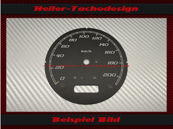 Speedometer dial for Harley Davidson Road King 2013 Ø100 130 Mph to 210 Kmh