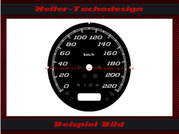 Speedometer dial for Harley Davidson Touring Softail Dyna models Ø100