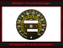 Speedometer disc for Lamborghini Diablo 1990 to 2001 220 Mph to 340 Kmh