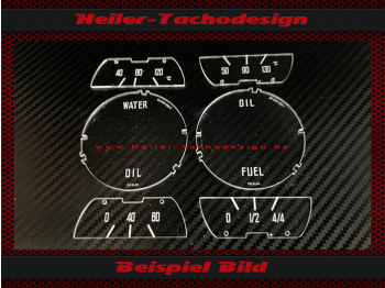 Oil Water Tank Dials for Alfa Romeo Giulia Sprint GT 1967