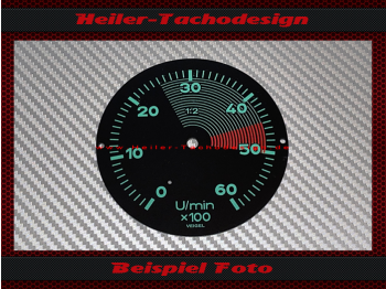 Drehzahlmesser Zifferblatt für Porsche 356 Speedster Pre A Veigel 1954 7000 UPM