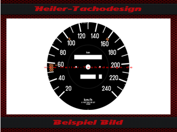 Speedometer Disc for Mercedes W107 R107 300 SL 240 Kmh electronic Speedometer