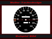 Speedometer Disc for Mercedes W107 R107 300 SL 240 Kmh...