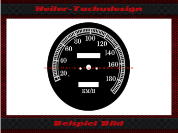 Speedometer dial for Harley Davidson Softail Heritage Evo Fat Boy Fat Bob 1990 Ø100 Mph to Kmh