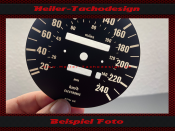 Speedometer dial for BMW E30 3 Series 150 Mph to 240 Kmh