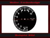 Tachometer dial for Porsche 911 912 914 901 930 959 10000...