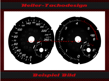 Speedometer dials for Mercedes Benz G Class W463 A 2018 to 2024 160 Mph to 260 Kmh 6000 UPM