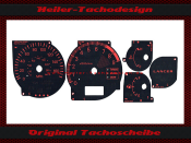 Tachoscheiben für Mitsubishi Lancer Evo 7 8 9 160 Mph zu 260 Kmh