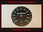 Tachoscheibe für VW Golf 1 MK1 Tittentacho 1979 220 Kmh