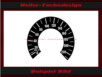Speedometer sticker for Yamaha XS 650 1975 140 Mph to 220 Kmh