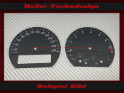 Tachoscheiben für BMW Z4 E85 E86 260 Kmh 7500 UPM