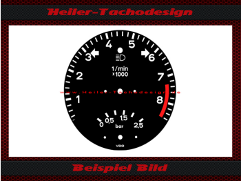 Tachometer disc for Porsche 911 959 8300 RPM
