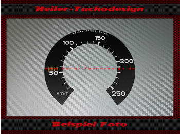 Tacho Aufkleber auf Tachoglas für Porsche 911 912 914 356 901 930 959 964 933 Mph zu Kmh