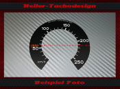 Tacho Aufkleber auf Tachoglas für Porsche 911 912...