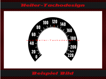 Tacho Aufkleber für Jaguar XJ6 XJ12 Smiths 140 Mph zu 220 Kmh SN 6171/02S