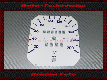 Tachoscheibe für Volkswagen VW Golf 1 200 Kmh