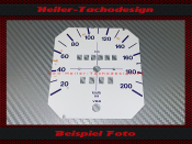 Tachoscheibe für Volkswagen VW Golf 1 200 Kmh