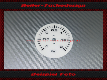Zusatzinstrument Ladedruckanzeige Zifferblatt für Audi 100 C4 S6 Audi 200 -1 bis 2 bar 48 mm