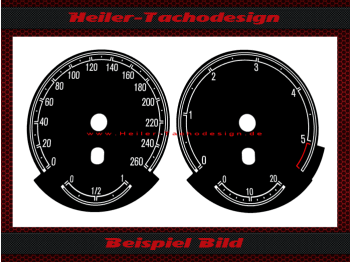 Tachoscheibe für BMW E60 E61 260 bis 5.5