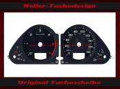 Tachoscheiben für Audi A6 4F Facelift mit ACC 180 Mph zu 280 Kmh 6000 UPM