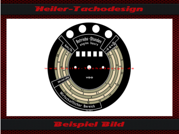 Speedometer disc for tractor meter Porsche Diesel Standard Star 219