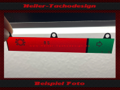 Tacho Symbole Leiste für Mercedes SL W107 R107 W116...