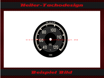 Zusatzinstrument Zifferblatt Öltemperatur für Mercedes Benz W198 300SL W121 190SL 55 mm ohne roten Bereich