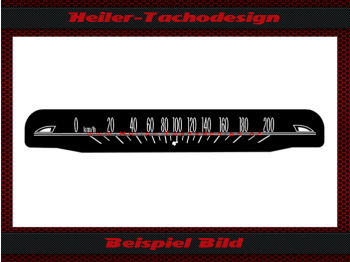 Tacho Aufkleber für Pontiac Star Chief 1960 120 Mph zu 200 Kmh
