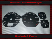 Speedometer dials for Audi A6 C4 1997 280 km/h 8000 RPM