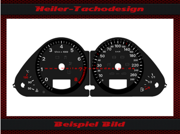 Speedometer discs for Audi A6 4F VFL 2008 3.0 with ACC 280 km/h 8000 RPM