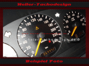 Tachoscheibe für Mercedes W163 220 Kmh 3 Fenster