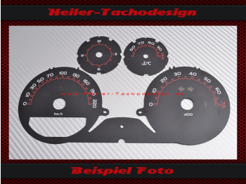 Speedometer Disc for Smart Forfour 220 Kmh 7 RPM Brabus Design