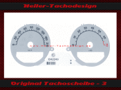Speedometer Disc for Smart Forfour 220 Kmh 7 RPM Brabus Design