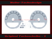 Tachoscheibe für Smart Forfour 220 Kmh 7 UPM Brabus Design