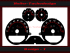 Speedometer Disc for Smart Forfour 220 Kmh 7 RPM Brabus Design