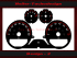 Speedometer Disc for Smart Forfour 220 Kmh 7 RPM Brabus Design
