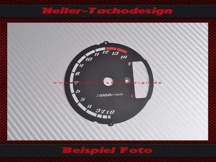 Kawasaki Z750 2004-2006 Tachoscheibe Tacho SCHWARZ 