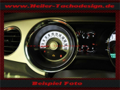 Tachoscheibe f&uuml;r Ford Mustang GT 2010 bis 2012 Premium Modell 140 Mph zu 220 Kmh