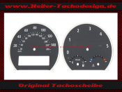 Tachoscheiben für BMW X3 E83 2003 bis 2010 155 Mph zu 250 Kmh 5500 UPM