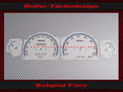 Tachoscheiben für Subaru Impreza 1997 220 Kmh 8000 UPM