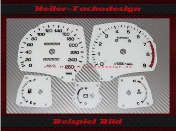 Speedometer dials for Toyota MR2 type SW20 with economy display