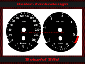 Speedometer Disc for BMW E60 E61 Diesel Tachometer 5,5...