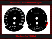 Tachoscheibe für BMW E60 E61 Diesel DZM 5,5 Mph zu Kmh