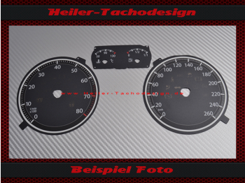Tachoscheibe VW EOS 2008 Benzin Mph zu Kmh