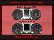 Speedometer Disc for VW Golf 6 GTI 2009 to 2011 Mph to Kmh