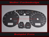 Tachoscheibe Audi A4 A6 2000 bis 2006  Mph zu Kmh