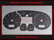Tachoscheibe Audi A4 A6 2000 bis 2006 Mph zu Kmh