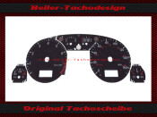Tachoscheibe Audi A4 A6 2000 bis 2006 Mph zu Kmh