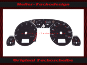 Tachoscheibe f&uuml;r Audi A4 A6 2000 bis 2006 Mph zu Kmh